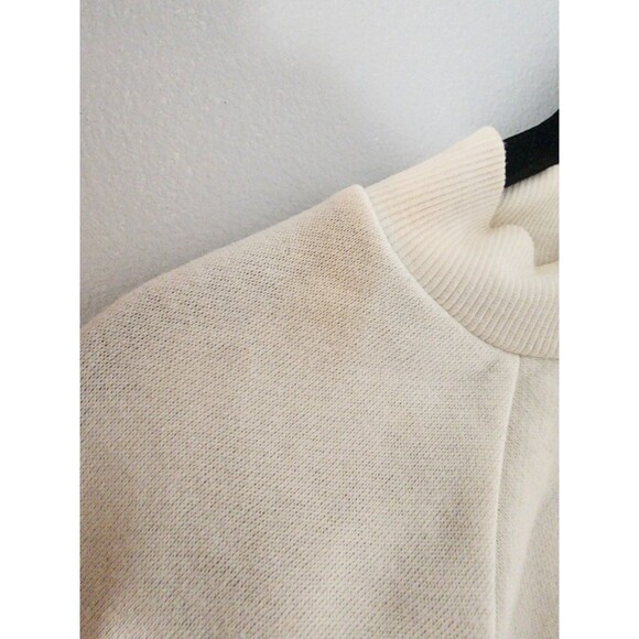 Hippie Rose White Acrylic Long Sleeve Sweater Large As Is - Picture 6 of 7